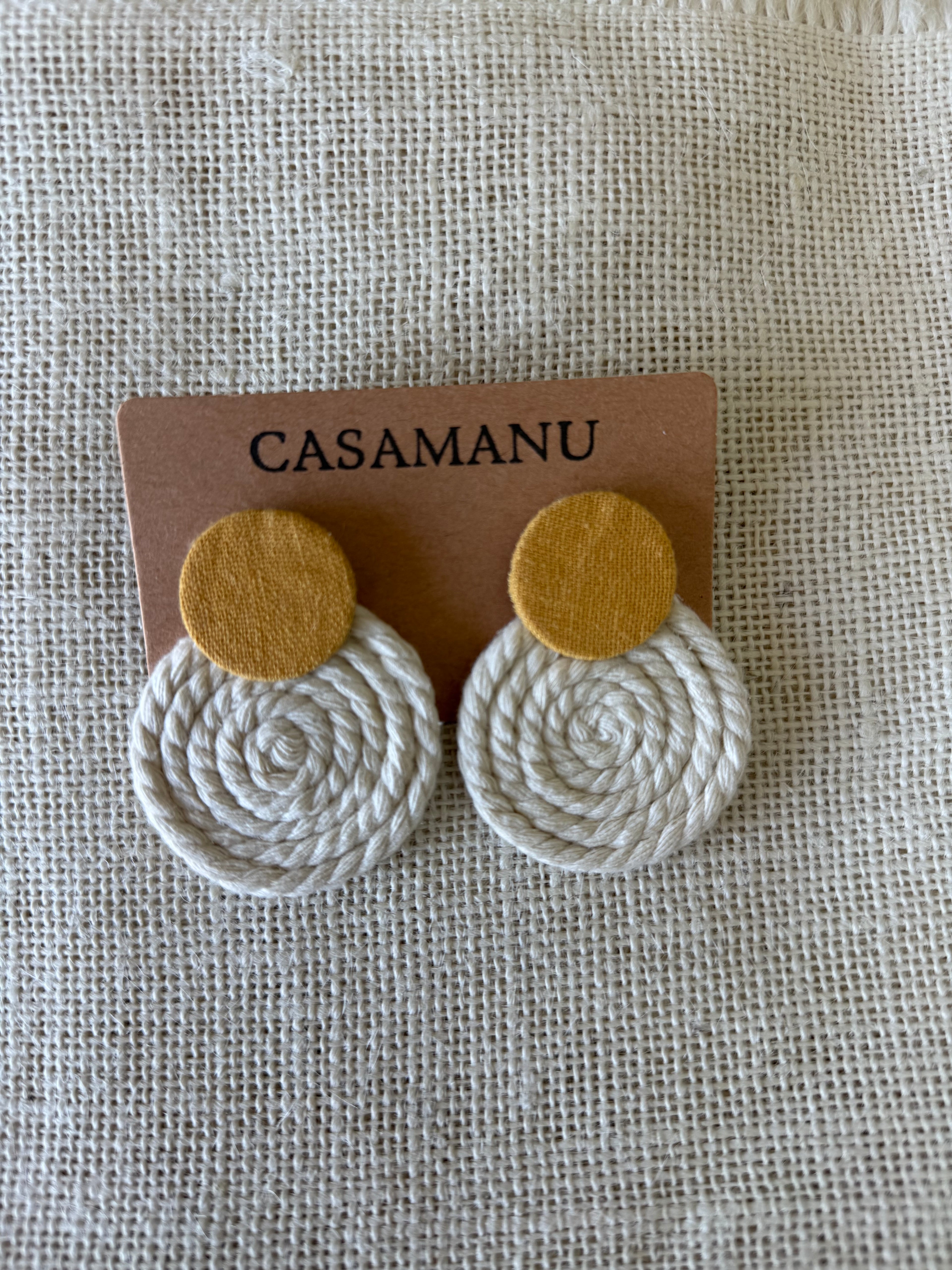 Chorda Linen Earrings