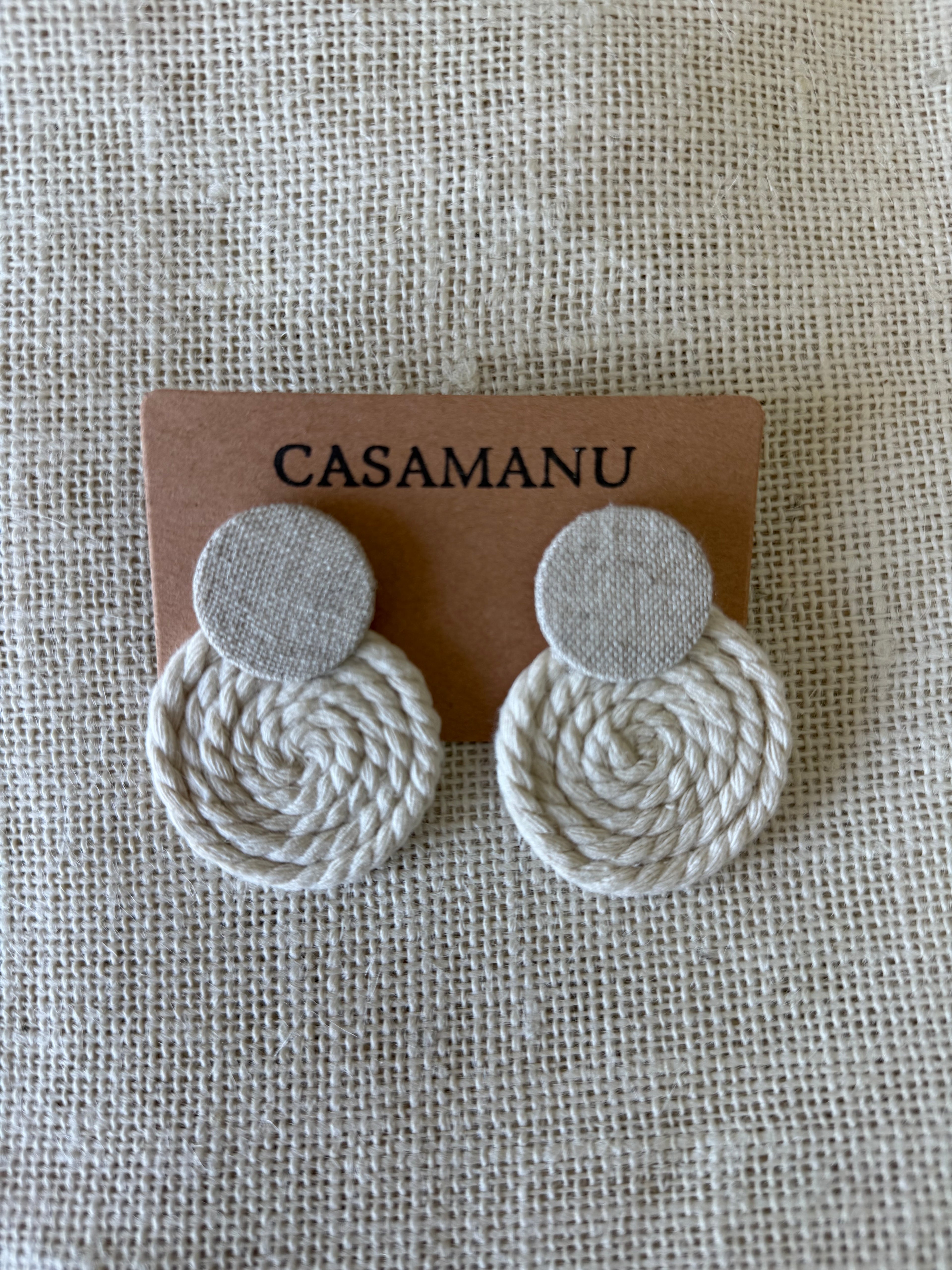 Chorda Linen Earrings