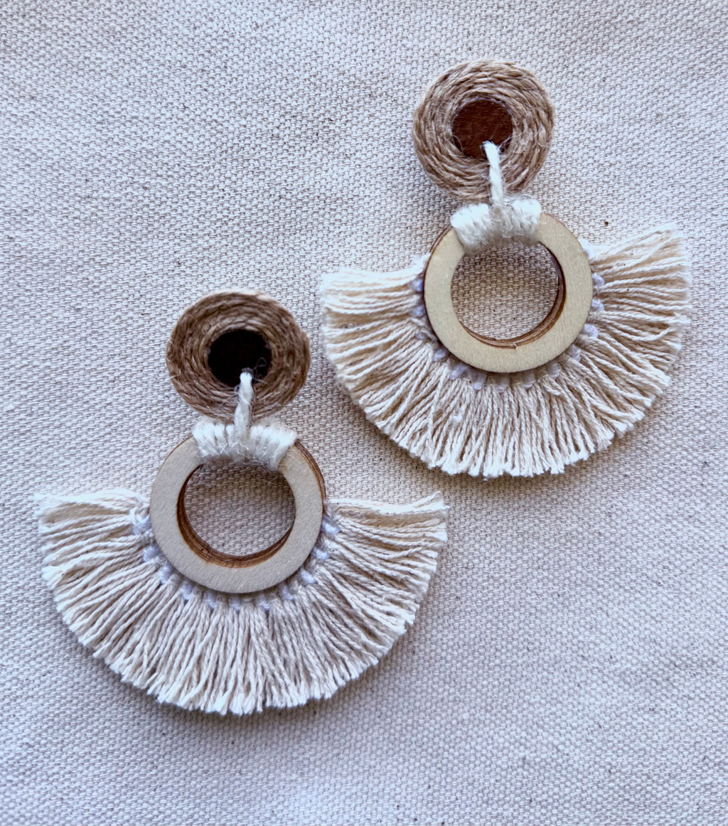 Cotton Wood Earrings